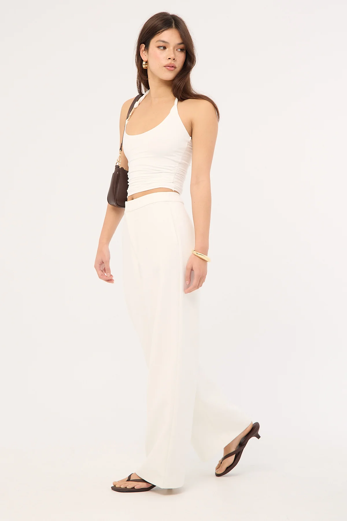 Perfect Stranger Cecelia High Rise Pant White - Image 3