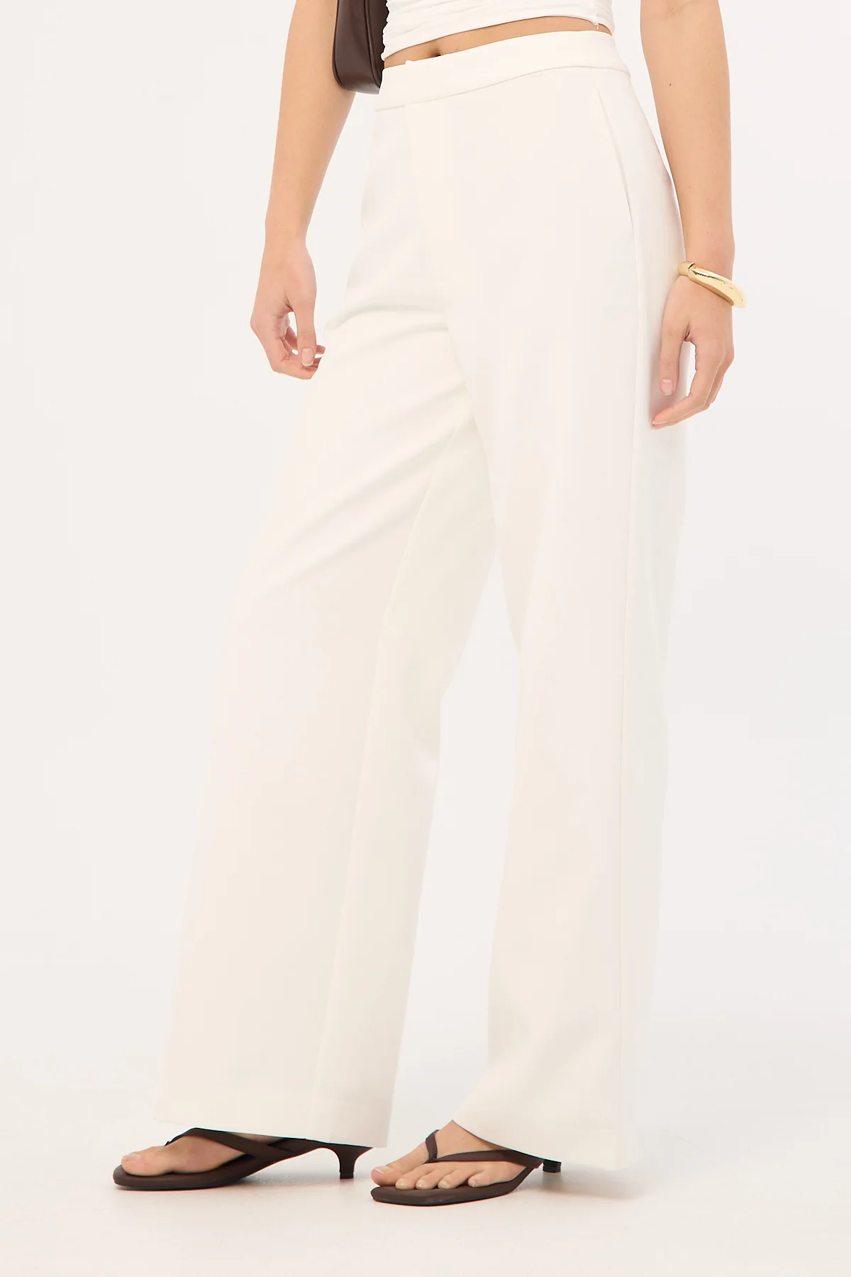 Perfect Stranger Cecelia High Rise Pant White - Image 4