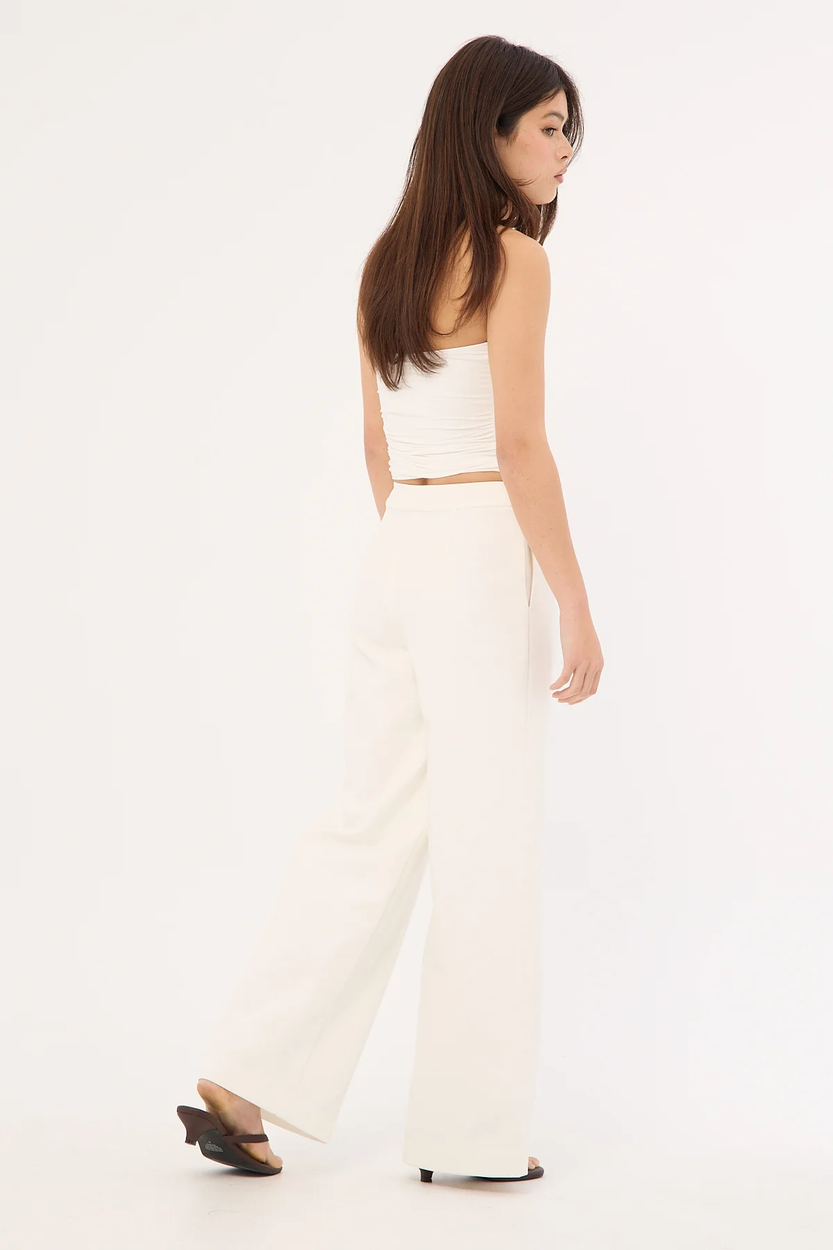 Perfect Stranger Cecelia High Rise Pant White - Image 5