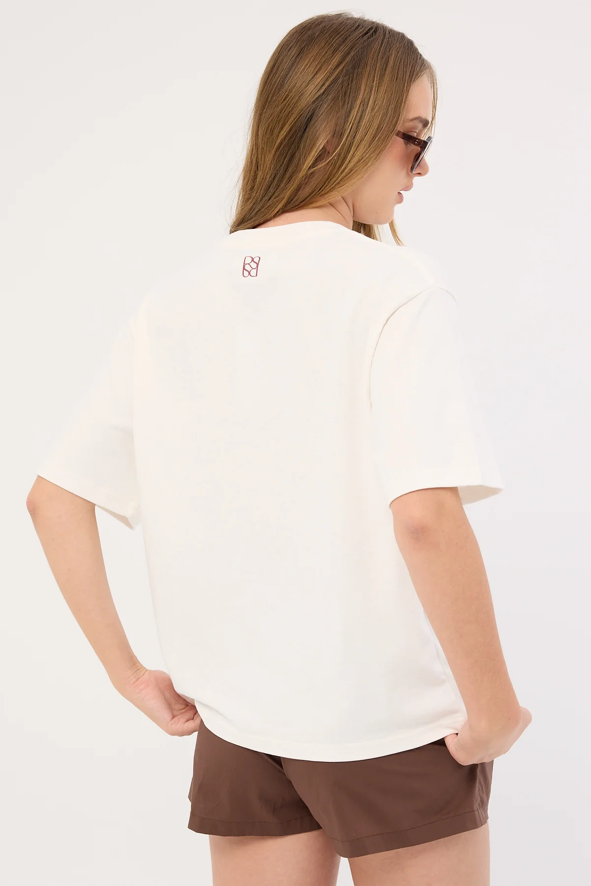 Perfect Stranger Costa Del Sol Oversized Graphic Tee White - Image 7