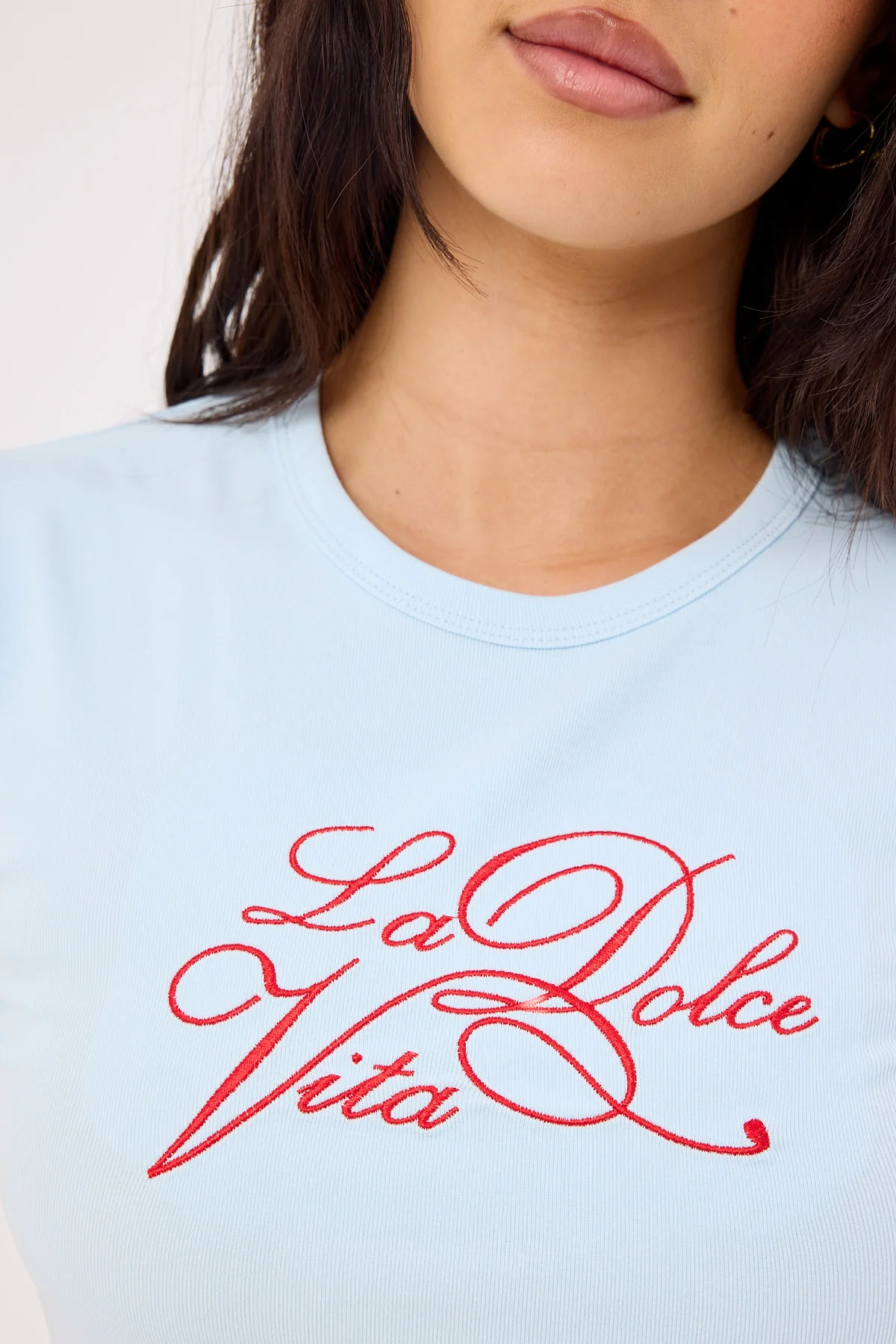 Perfect Stranger Dolce Fitted Tee Blue - Image 7