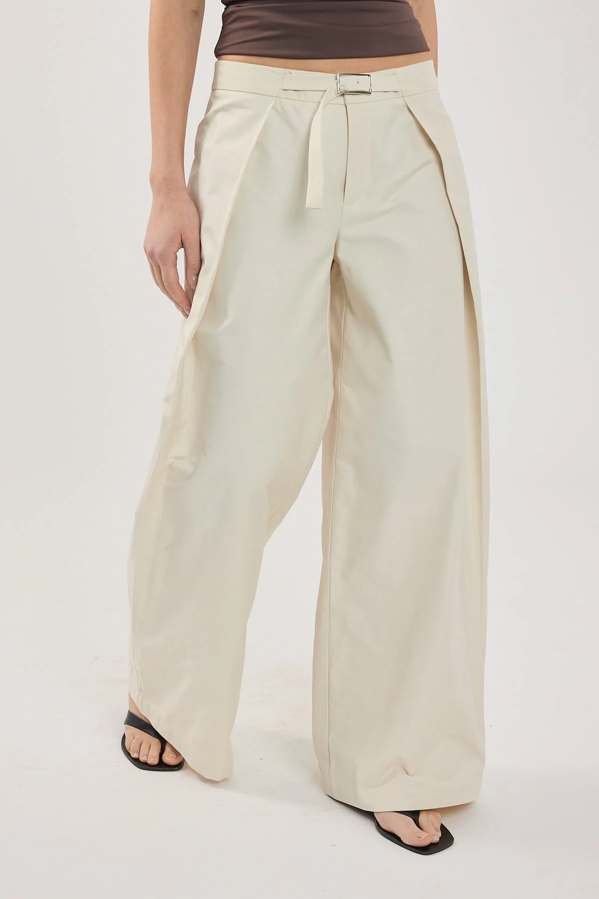 Perfect Stranger Duo Wrap Mid Rise Pant STONE - Image 5