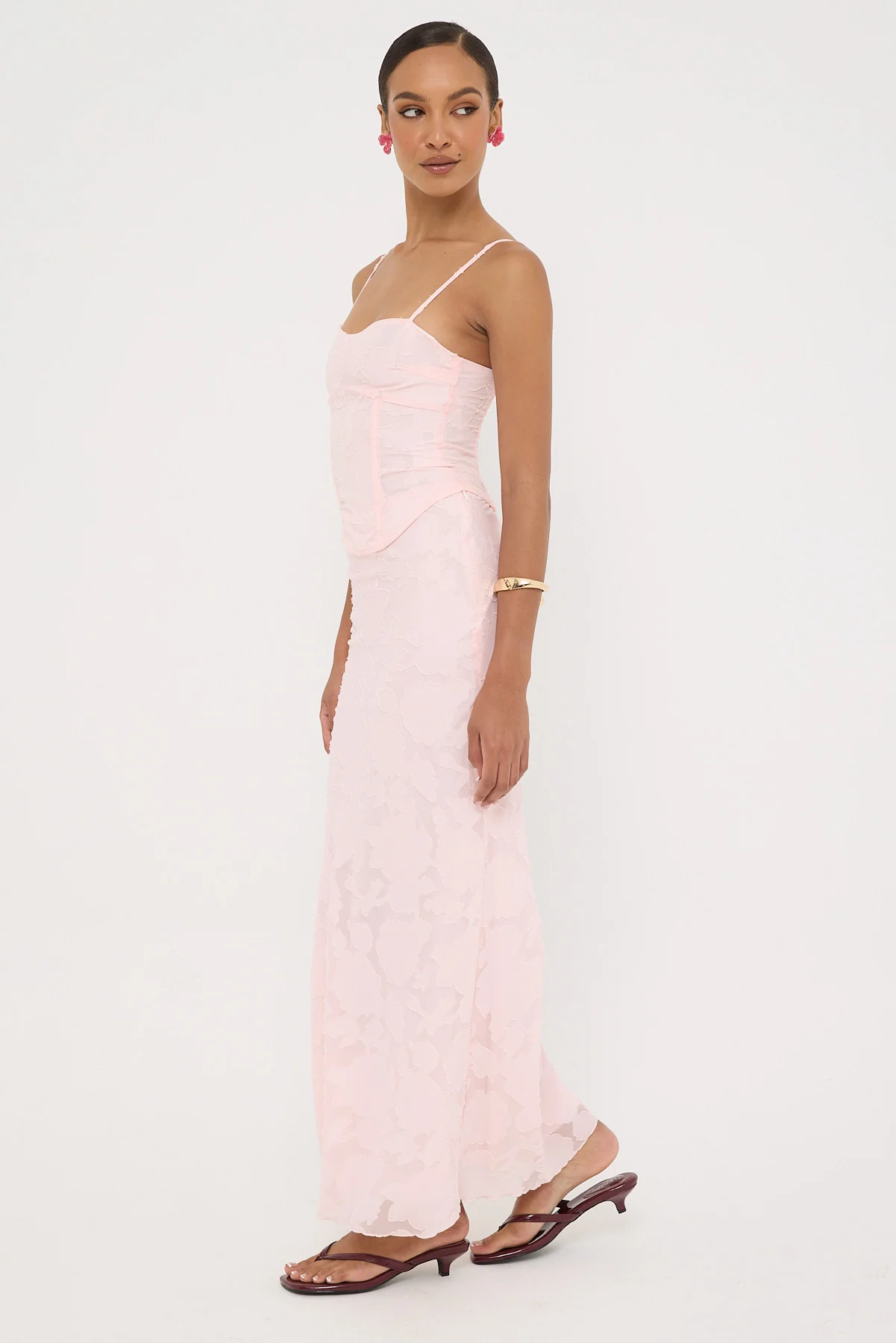Perfect Stranger Evon Maxi Skirt Pink - Image 2