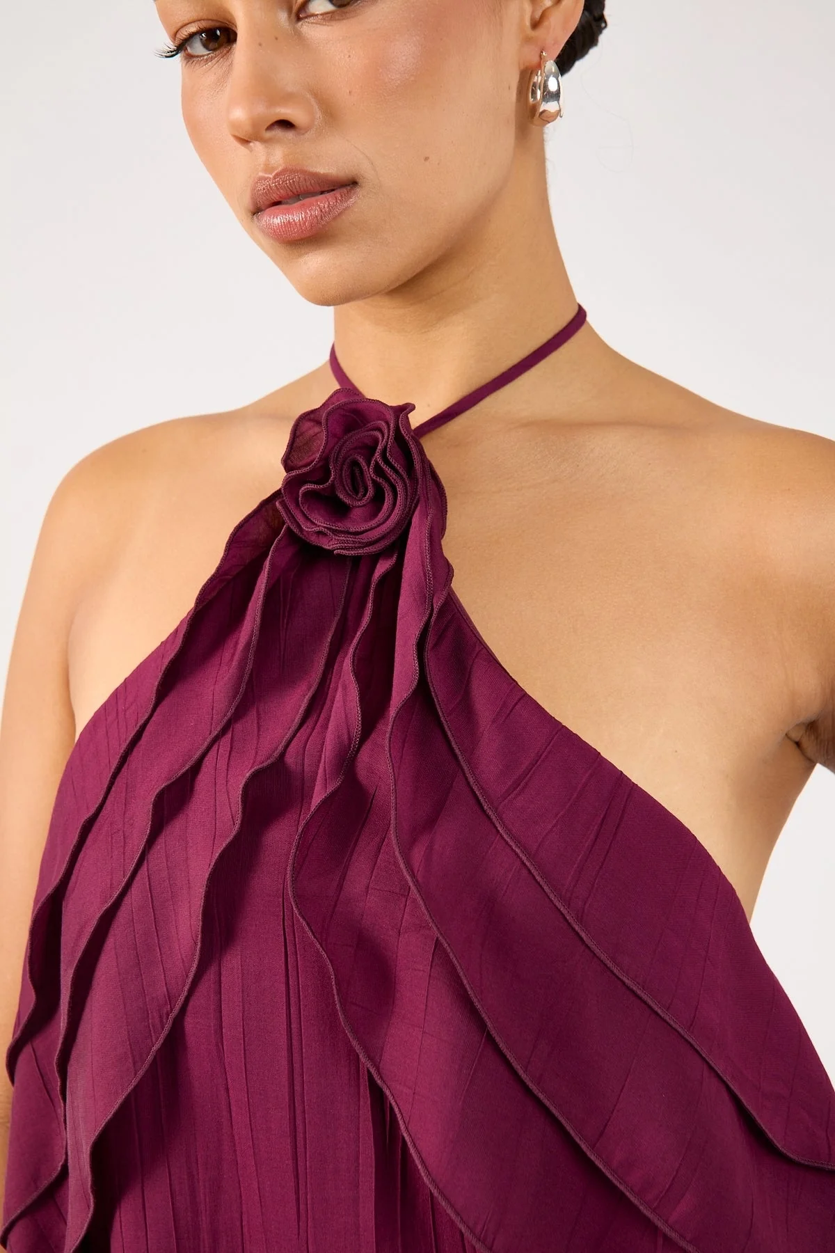 Perfect Stranger Flossie Halter Top Plum - Image 5