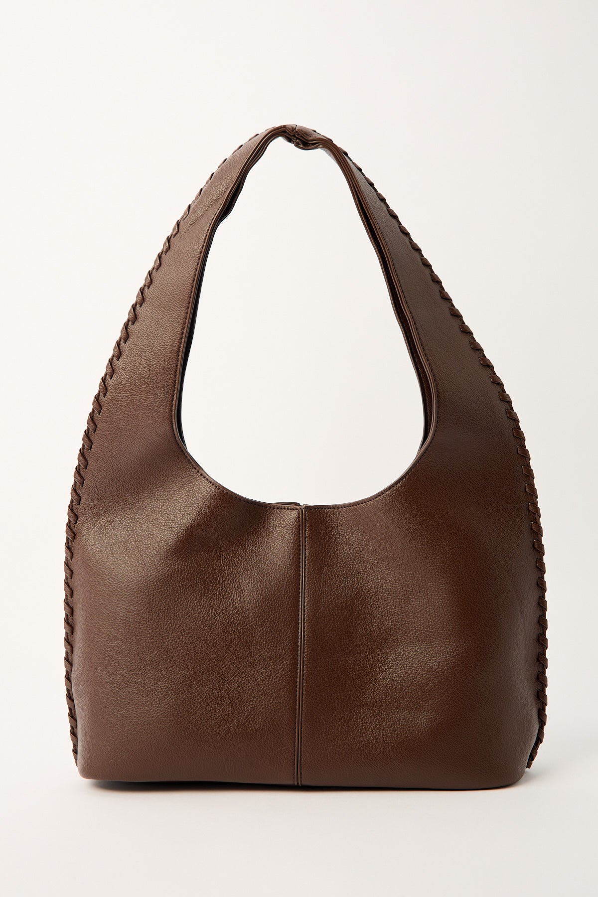 Perfect Stranger Gianna Braided Slouch Bag Choc - Image 3