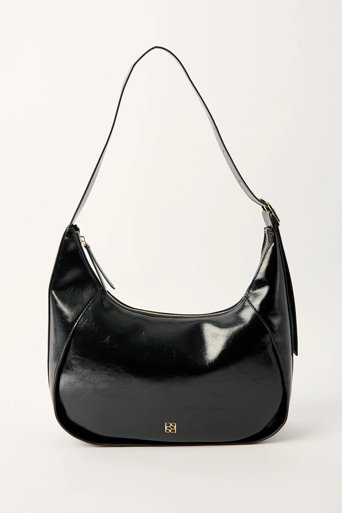 Perfect Stranger Halo Crescent Handbag Black