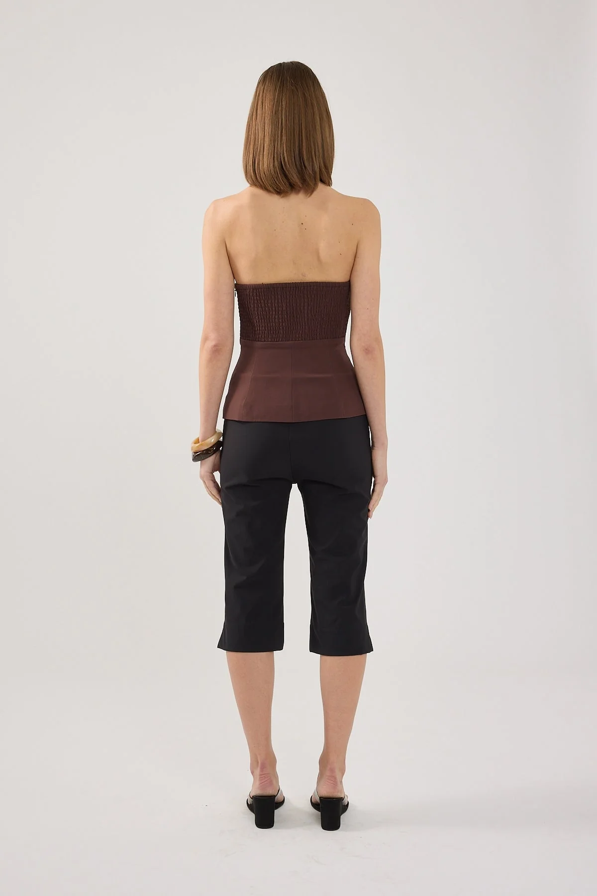 Perfect Stranger Josie Mid Rise Capri Pant Black - Image 6