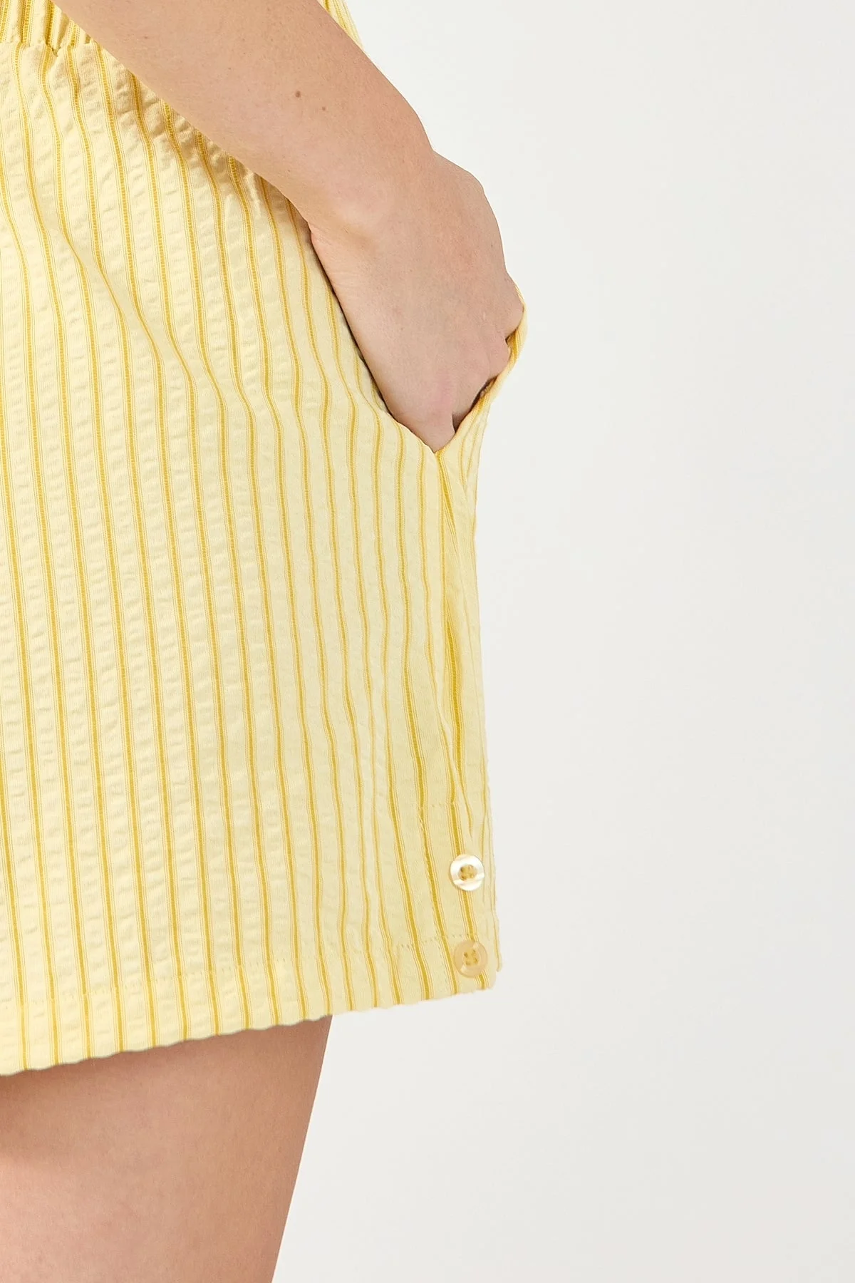 Perfect Stranger Kaili Stripe Short Lemon Stripe - Image 6