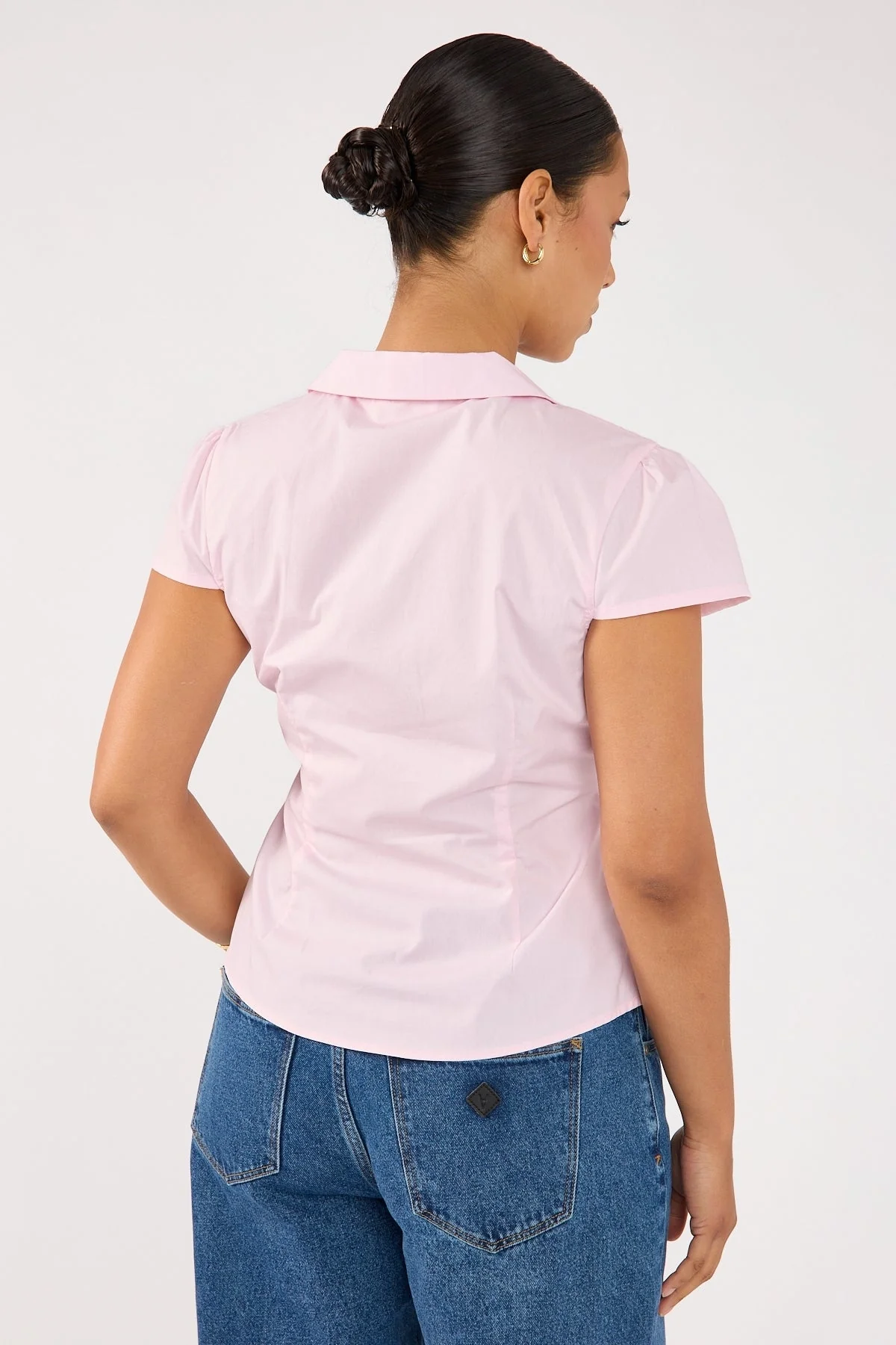 Perfect Stranger Koa Short Sleeve Blouse Pink - Image 7