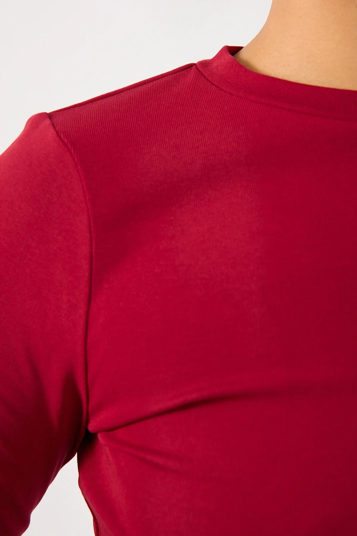Perfect Stranger Long Sleeve Tee Burgundy - Image 7