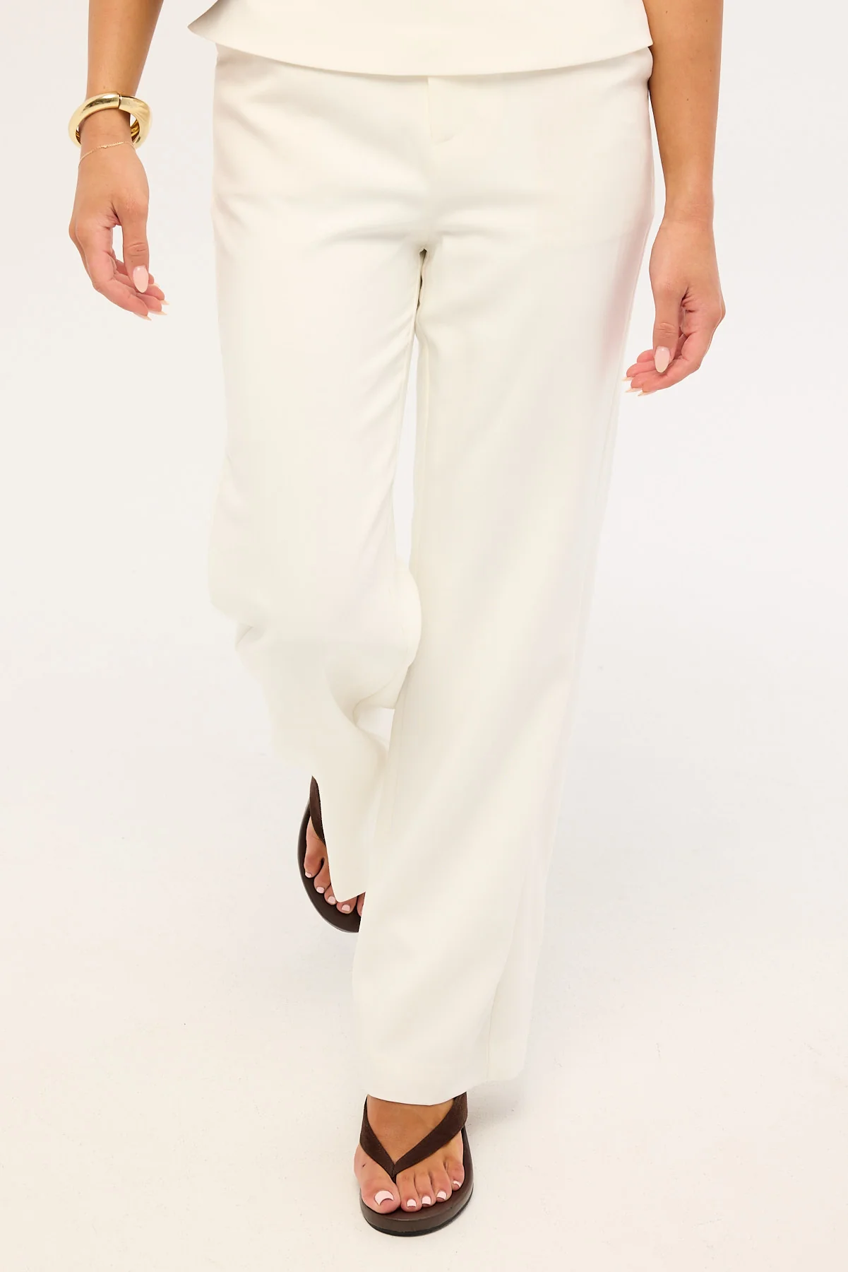 Perfect Stranger Lori Petite High Rise Pants White - Image 2