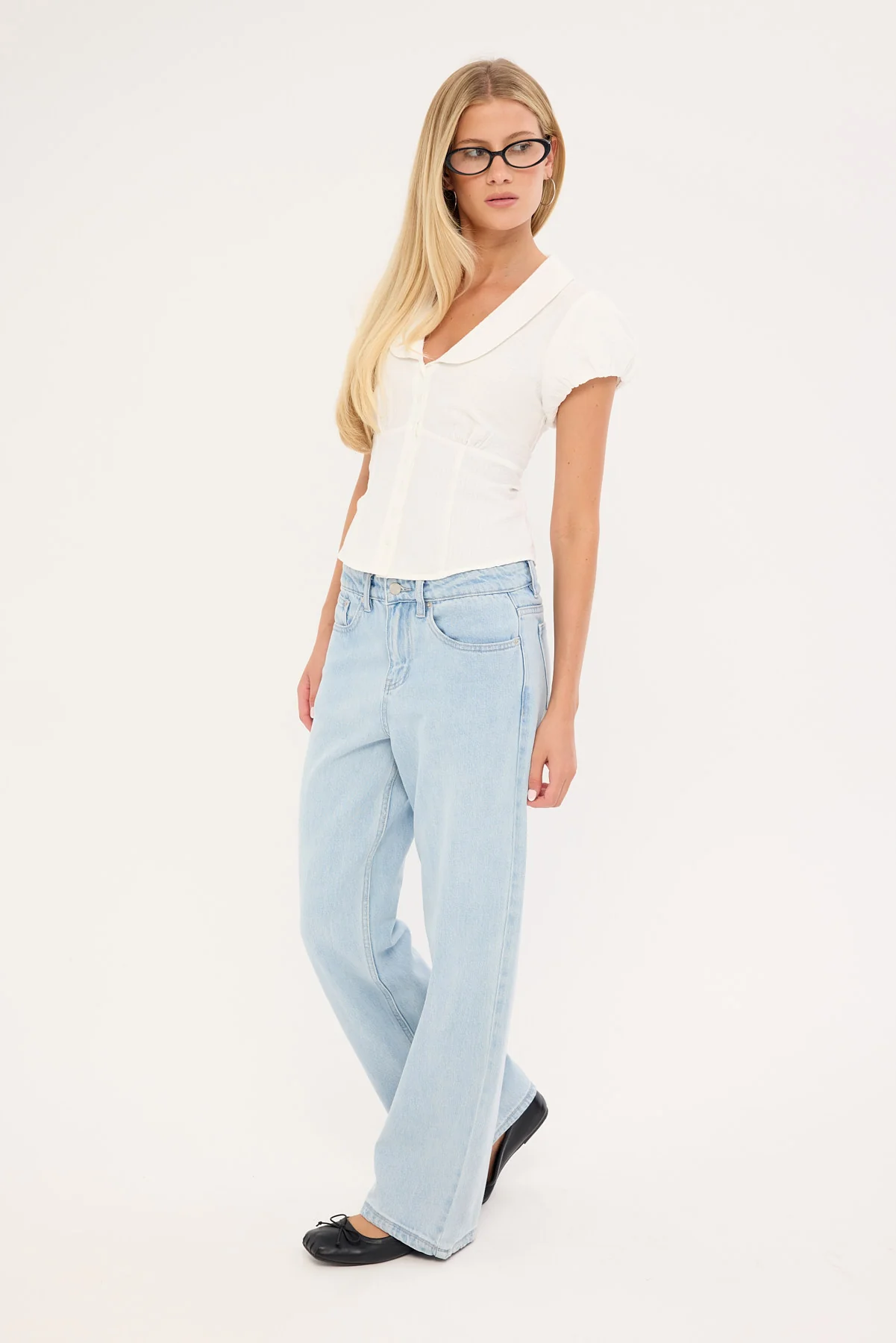 Perfect Stranger Low Rise Baggy Jean Light Blue - Image 4