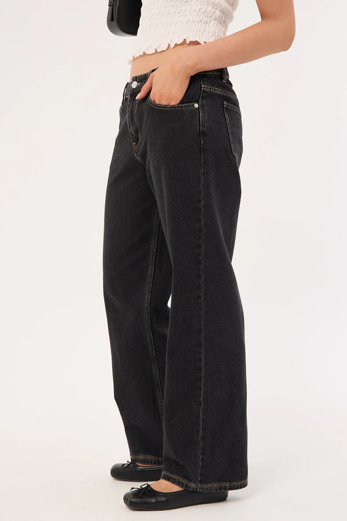 Perfect Stranger Low Rise Baggy Jean Washed Grey - Image 4