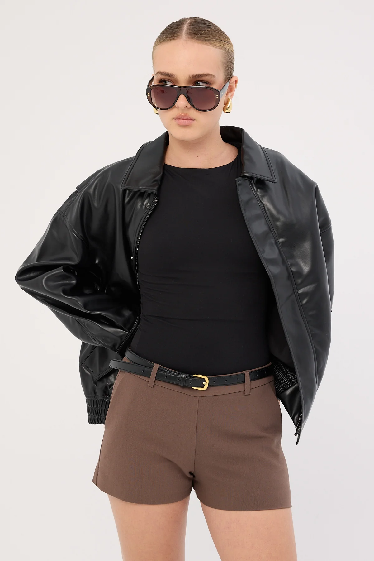 Perfect Stranger Luca Low Rise Shorts Taupe