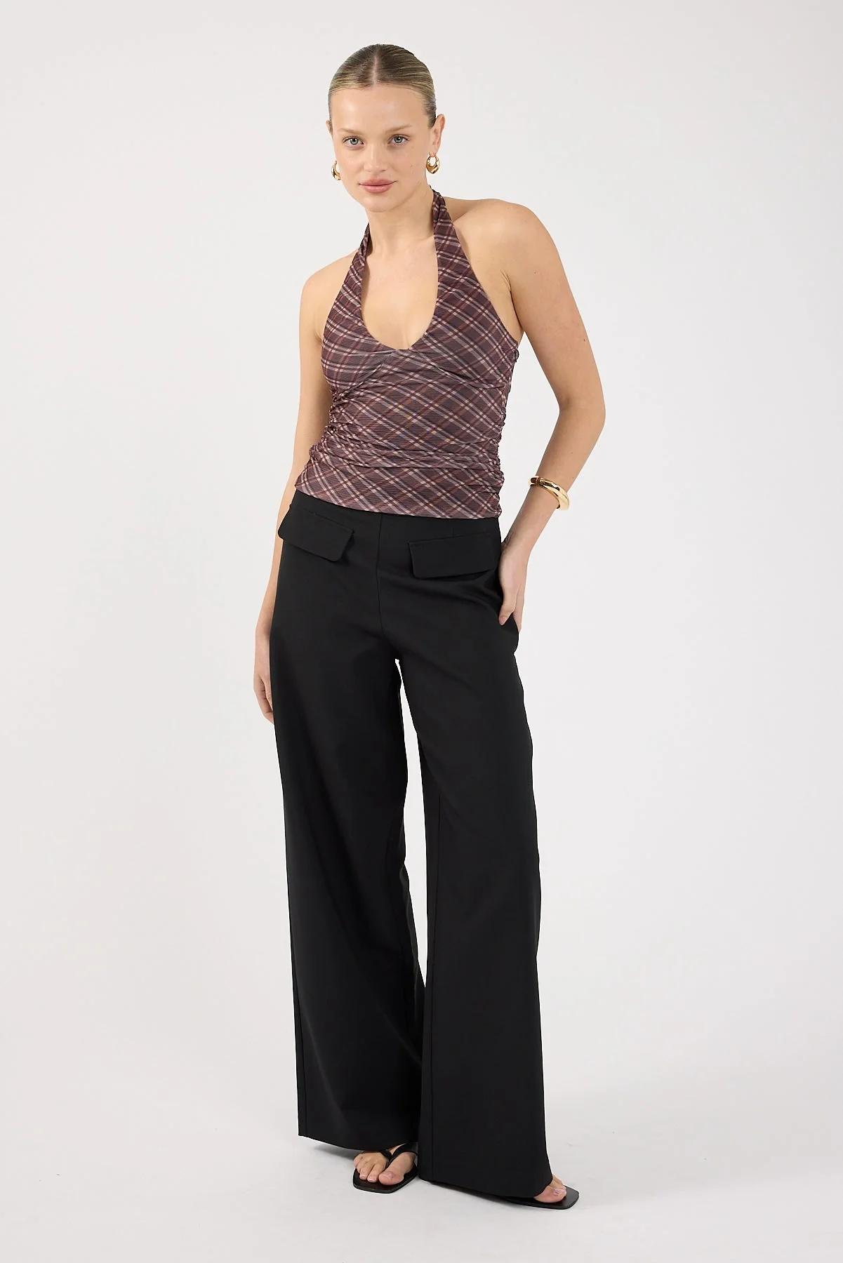 Perfect Stranger Luca Pocket Tailored Pants Black