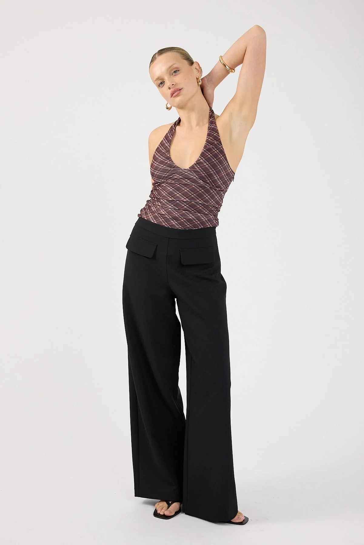 Perfect Stranger Luca Pocket Tailored Pants Black - Image 2