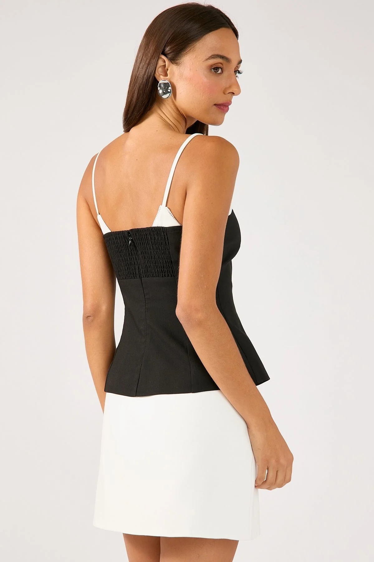 Perfect Stranger Luca Split Mini Skirt White - Image 5