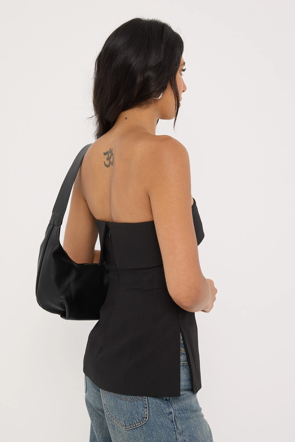 Perfect Stranger Luca Strapless Long Line Top Black - Image 4