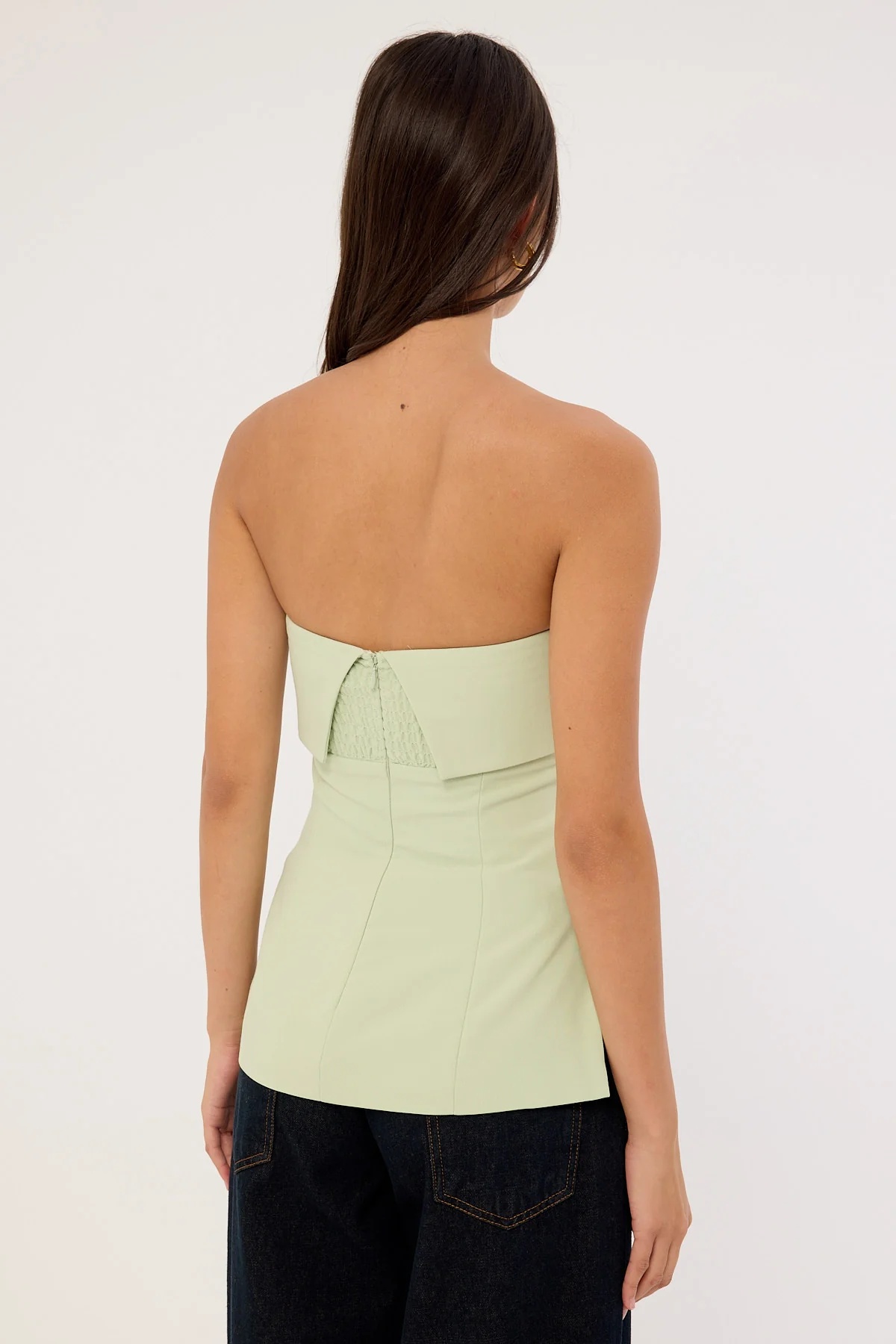 Perfect Stranger Luca Strapless Long Line Top Mint - Image 5