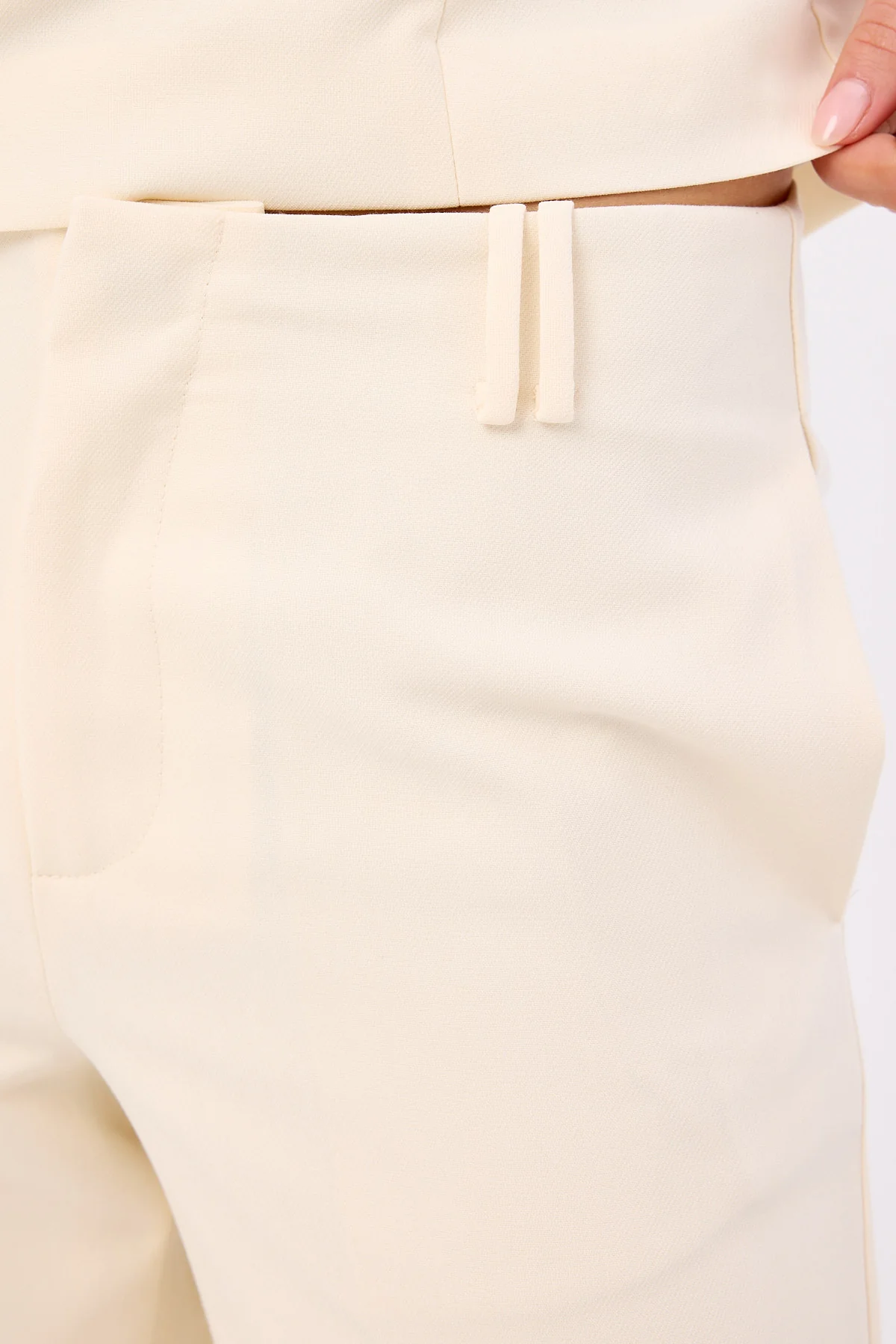 Perfect Stranger Luella Mid Rise Wide Leg Pant Cream - Image 6