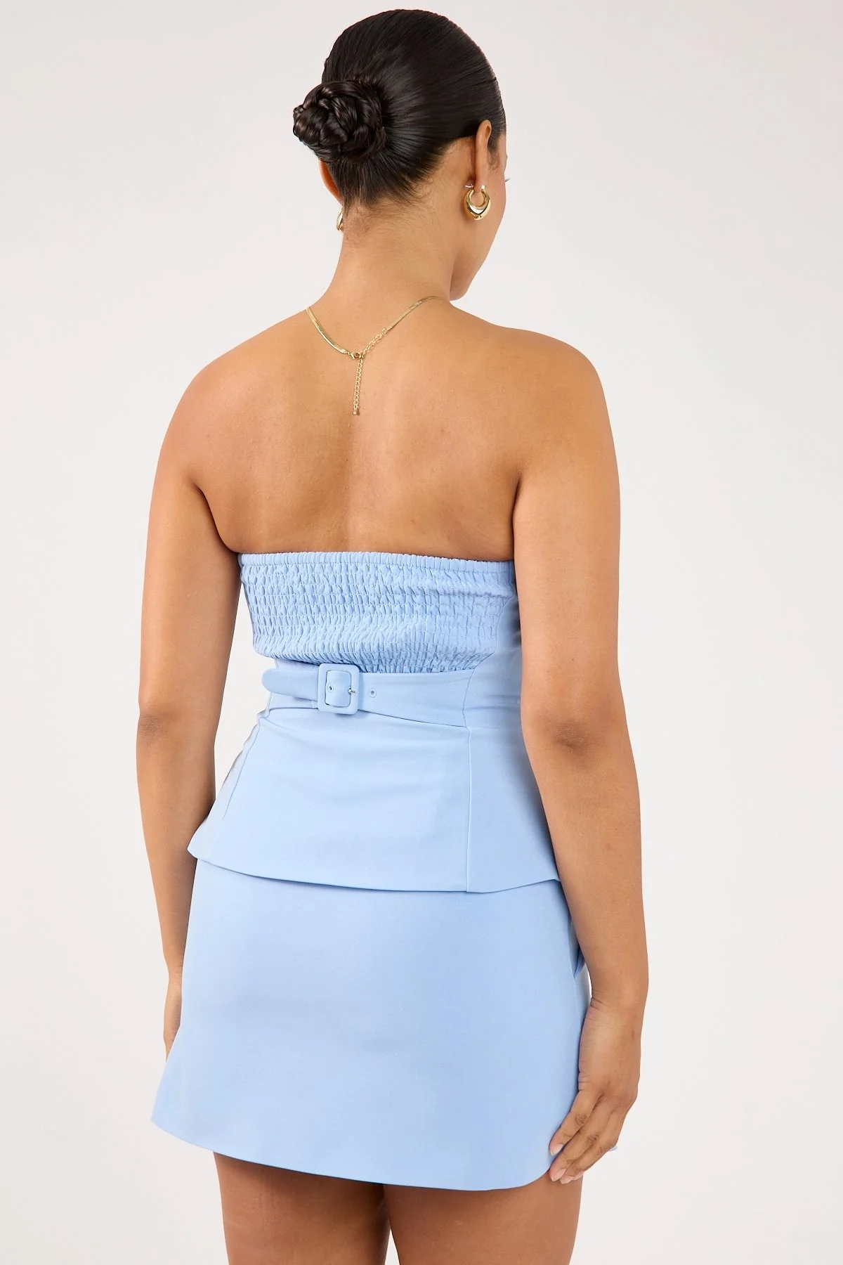 Perfect Stranger Luna High Rise Mini Skirt Blue - Image 7