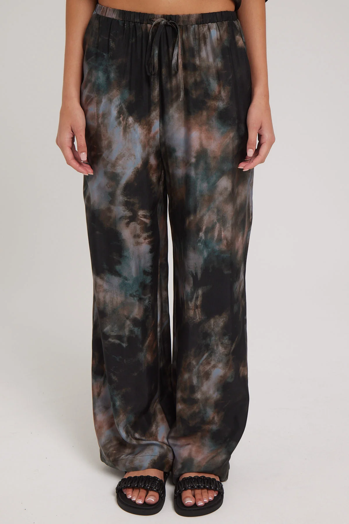 Perfect Stranger Marble Rain Cupro Pant Black Print - Image 6