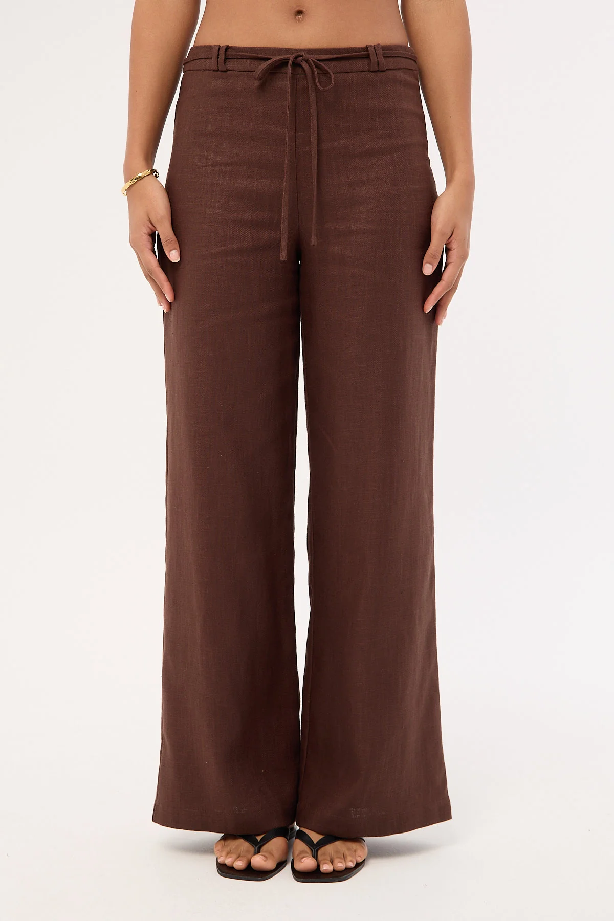 Perfect Stranger Marlo Mid Rise Menorca Pant Brown - Image 8