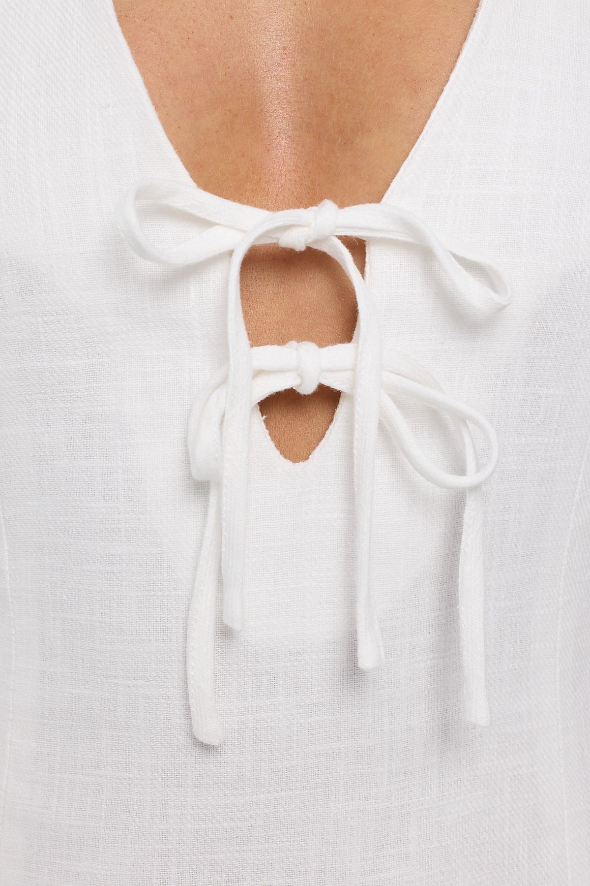 Perfect Stranger Menorca Halter Mini Dress White - Image 5
