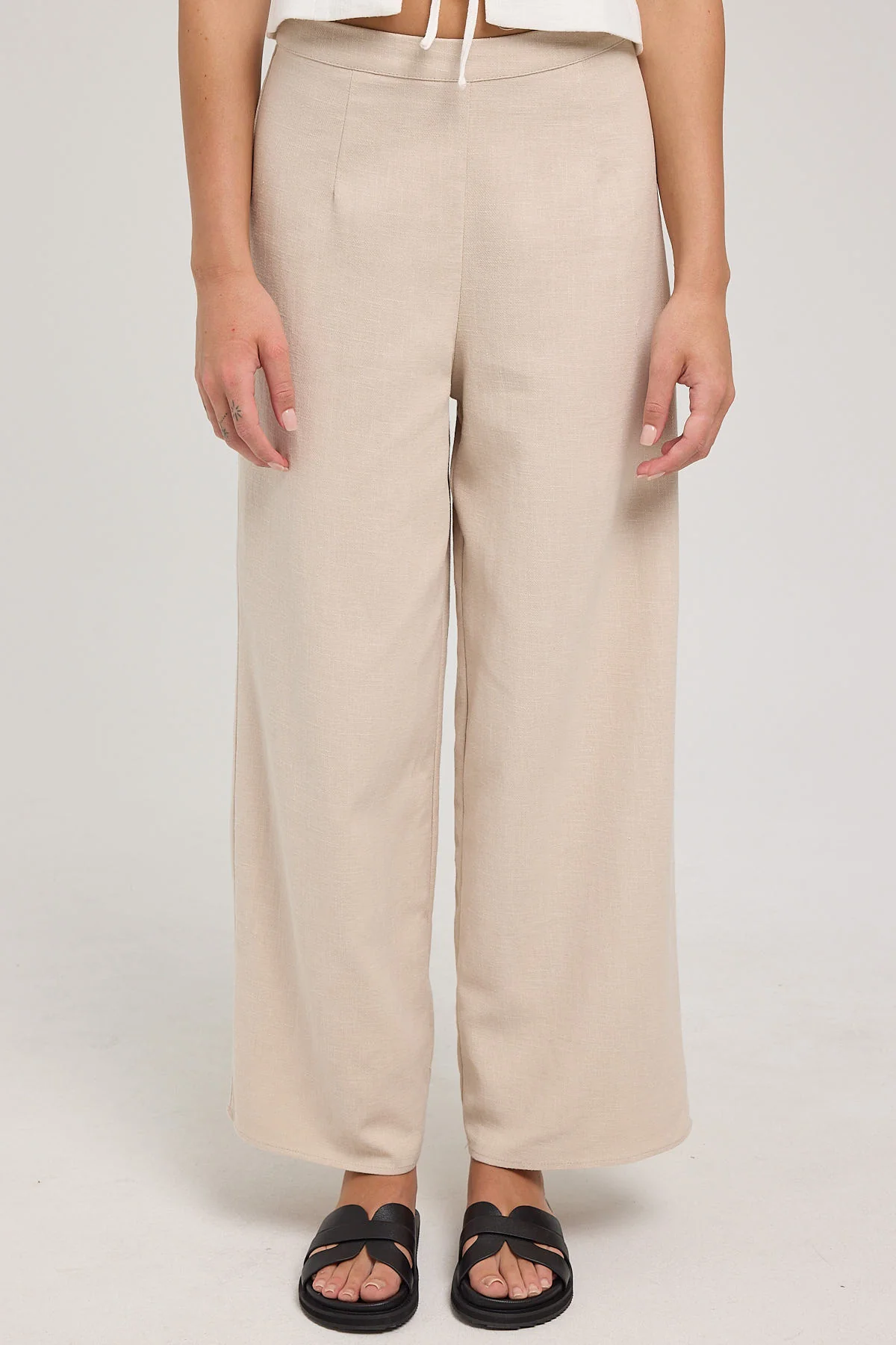 Perfect Stranger Menorca Linen Pant Oatmeal - Image 5