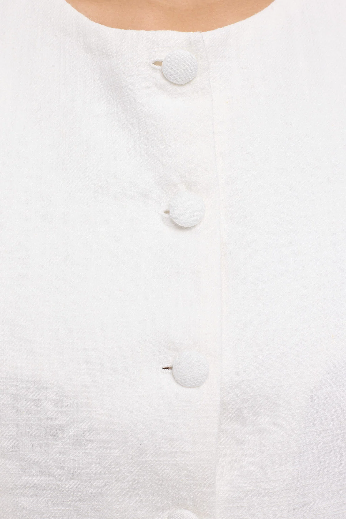 Perfect Stranger Menorca Long Line Vest White - Image 5