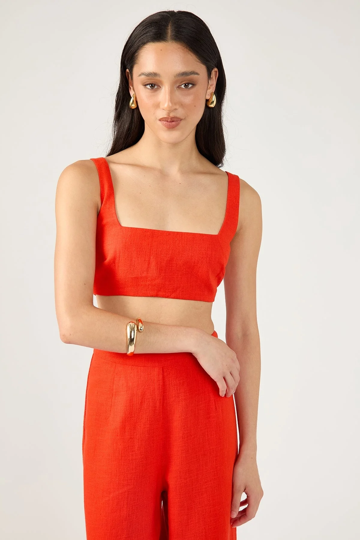 Perfect Stranger Menorca Square Neck Bralette Red - Image 3