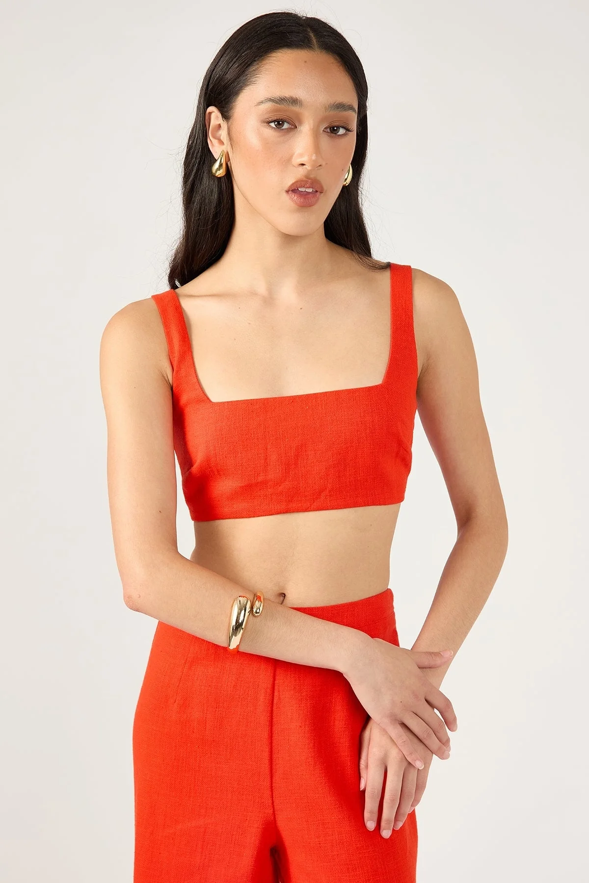Perfect Stranger Menorca Square Neck Bralette Red - Image 4