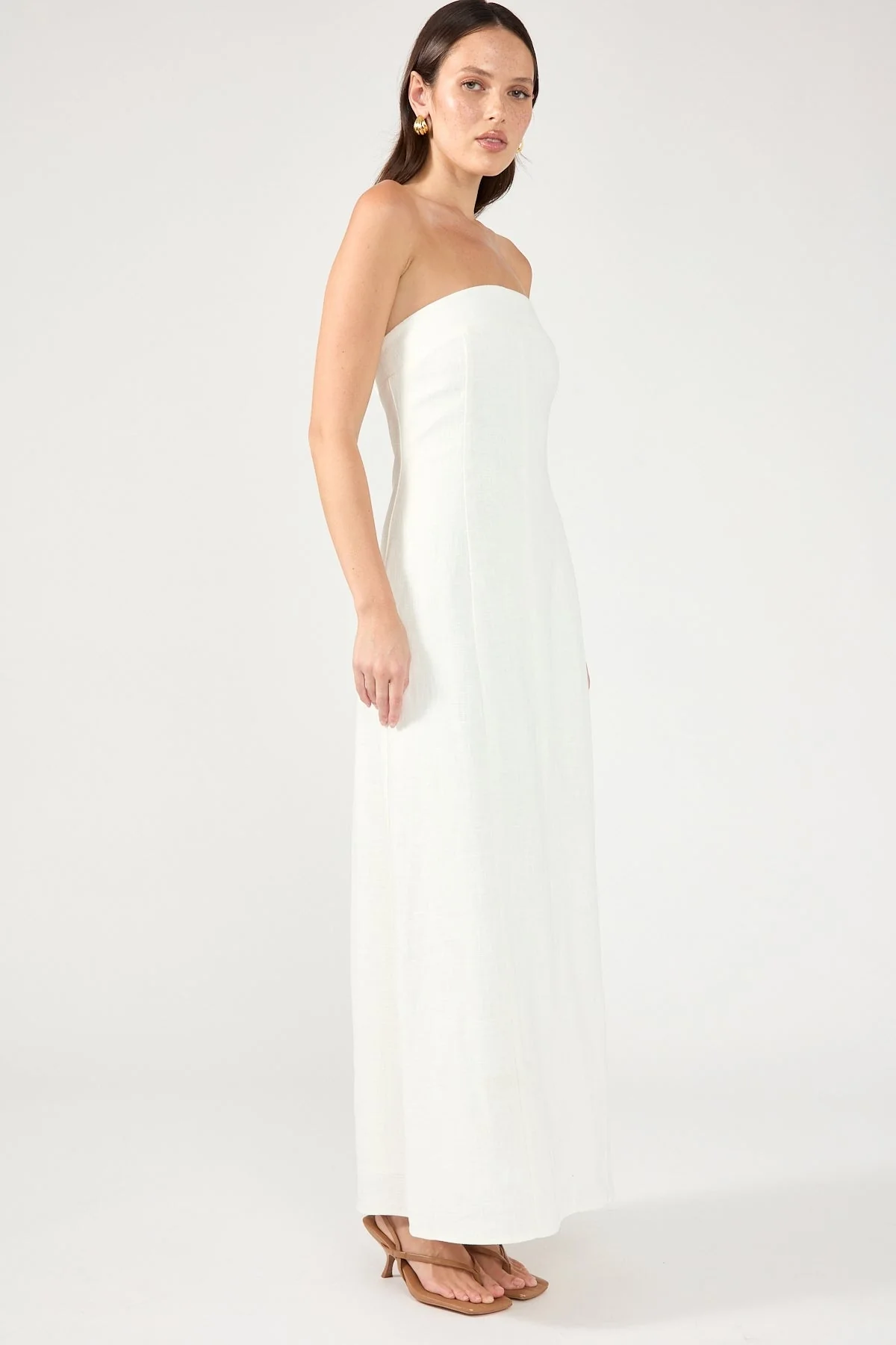 Perfect Stranger Menorca Strapless Maxi Dress White - Image 2
