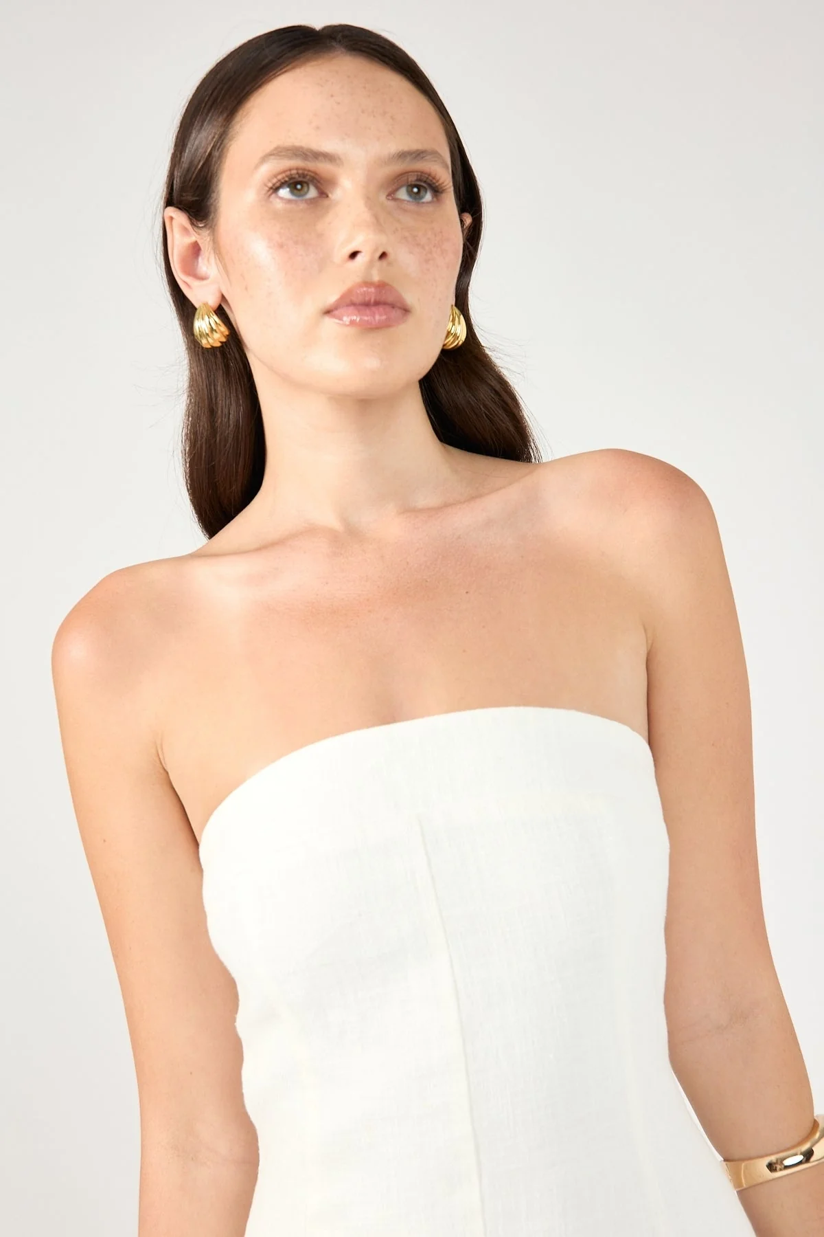 Perfect Stranger Menorca Strapless Maxi Dress White - Image 3