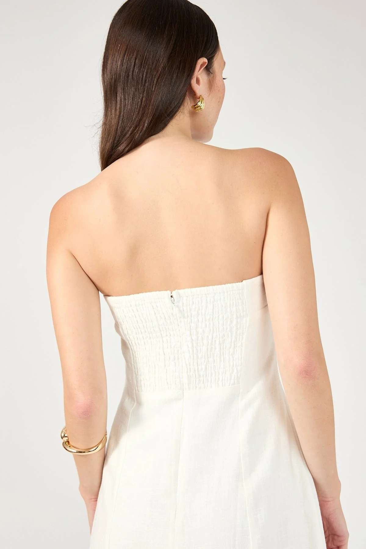 Perfect Stranger Menorca Strapless Maxi Dress White - Image 5
