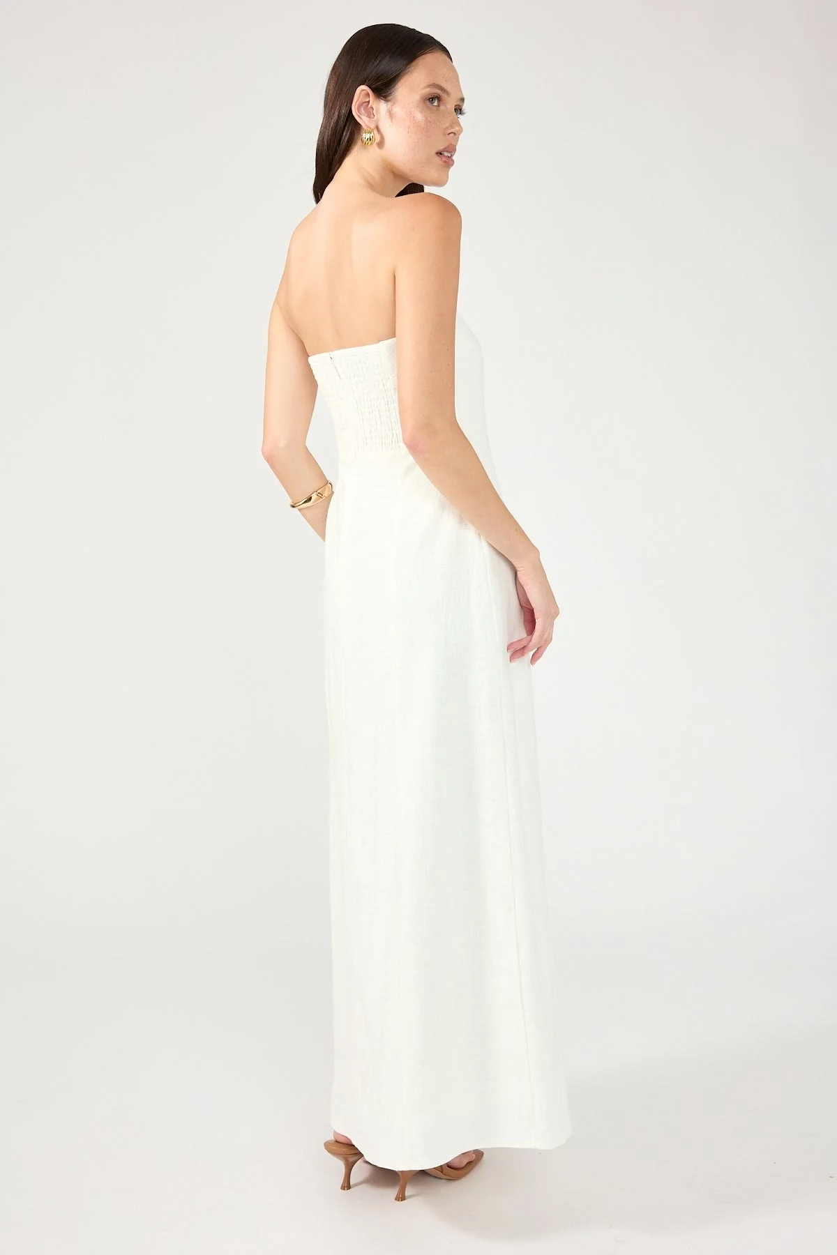 Perfect Stranger Menorca Strapless Maxi Dress White - Image 6