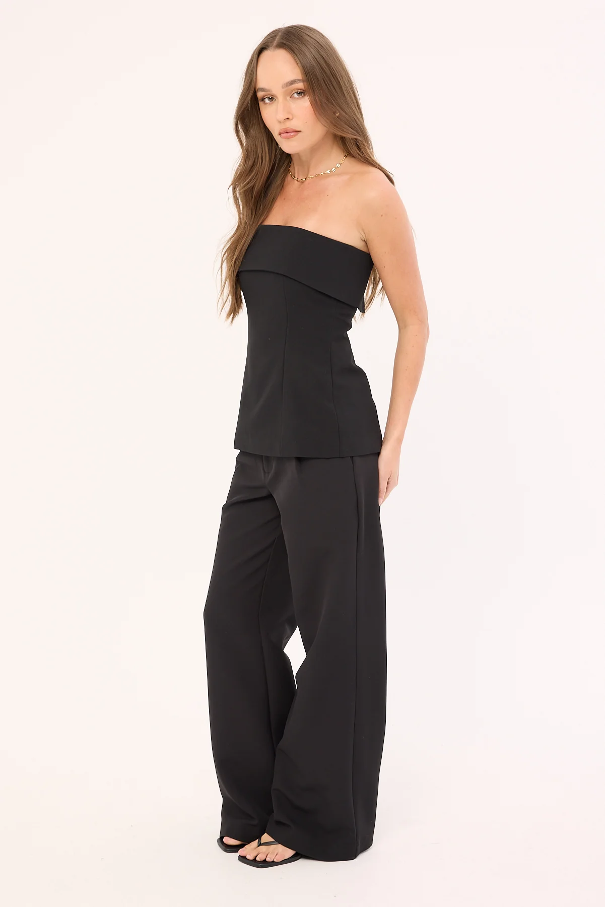 Perfect Stranger Mia Straight Low Rise Pants Black - Image 5