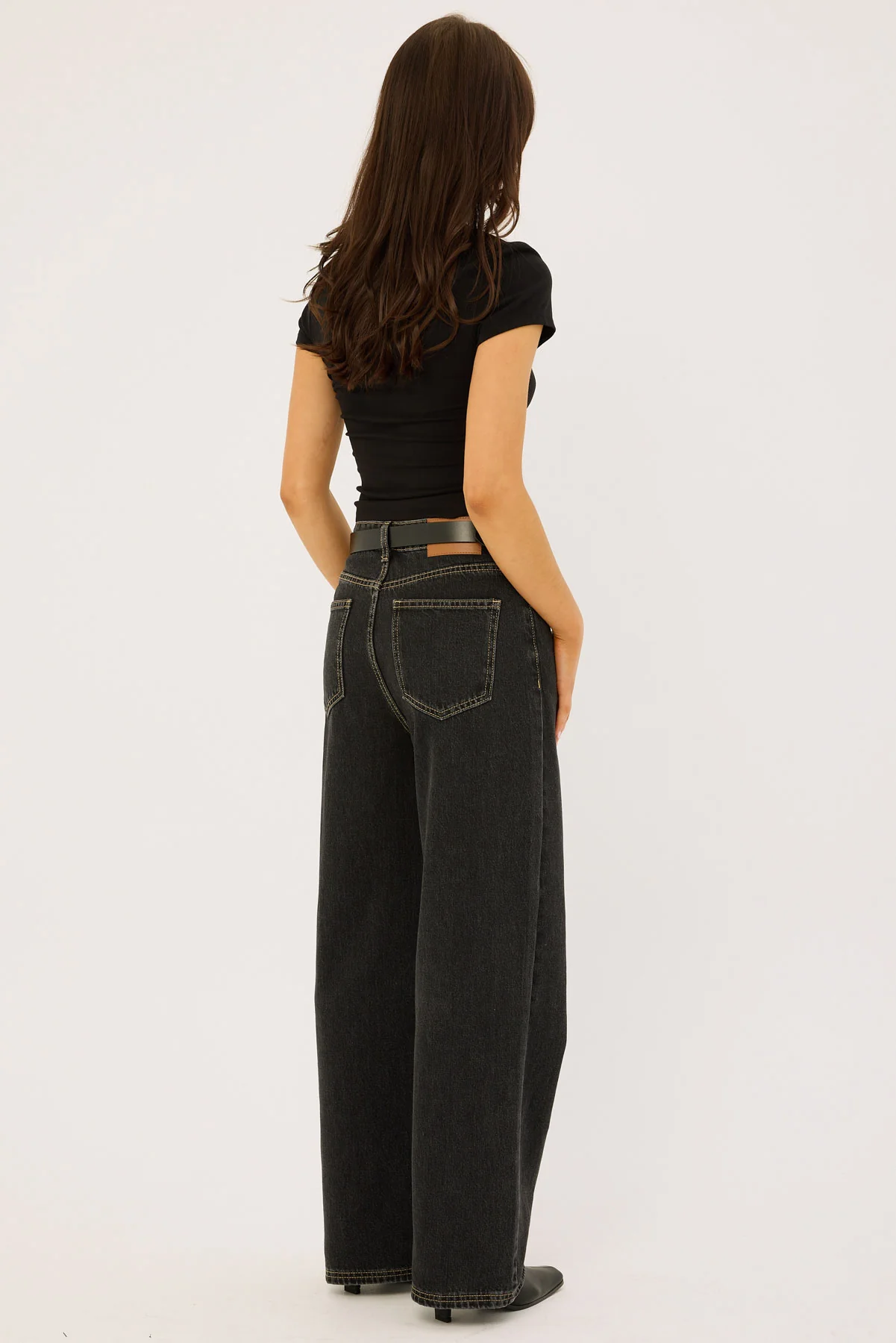 Perfect Stranger Mid Rise 90's Slouch Jean Washed Grey - Image 6