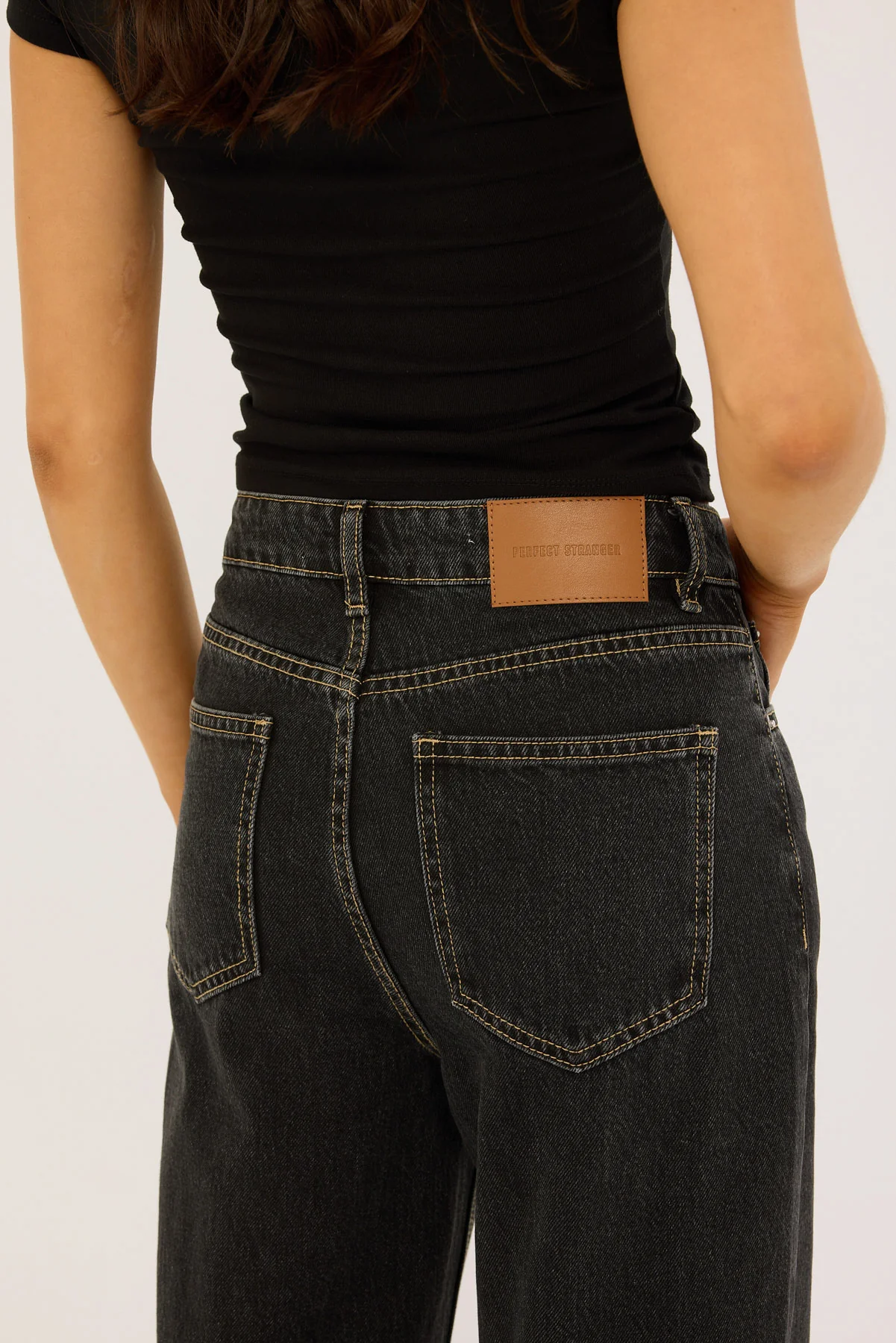 Perfect Stranger Mid Rise 90's Slouch Jean Washed Grey - Image 7