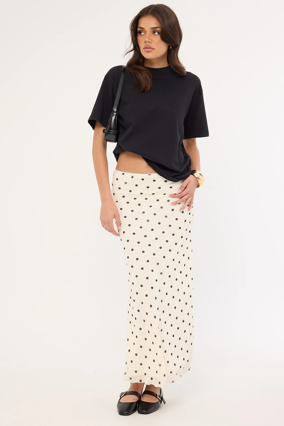 Perfect Stranger Monogram Oversized Tee Washed Black - Image 3