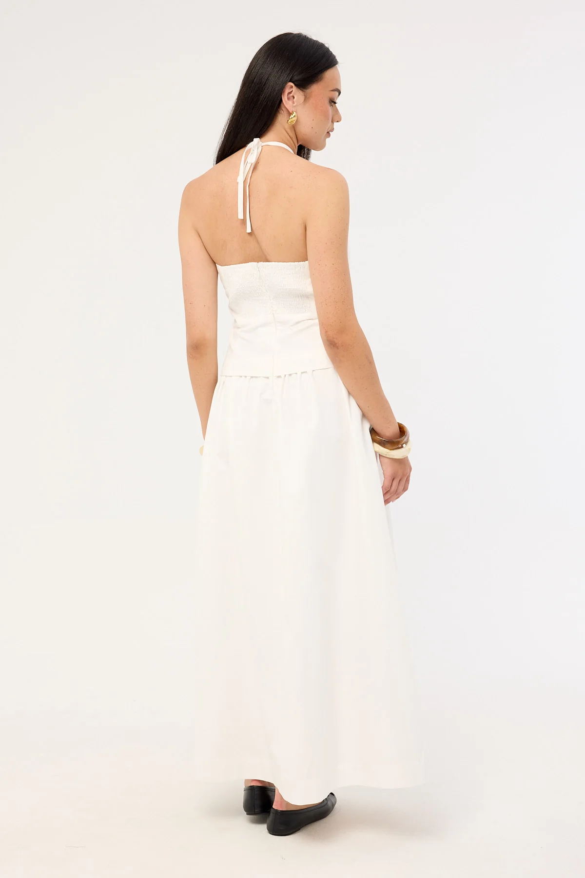 Perfect Stranger Morella Halter Maxi Dress White - Image 6