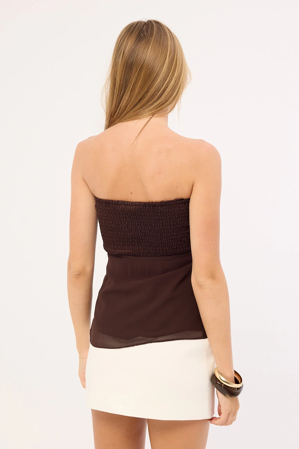 Perfect Stranger Nova Mid Rise Tailored Skort White - Image 5