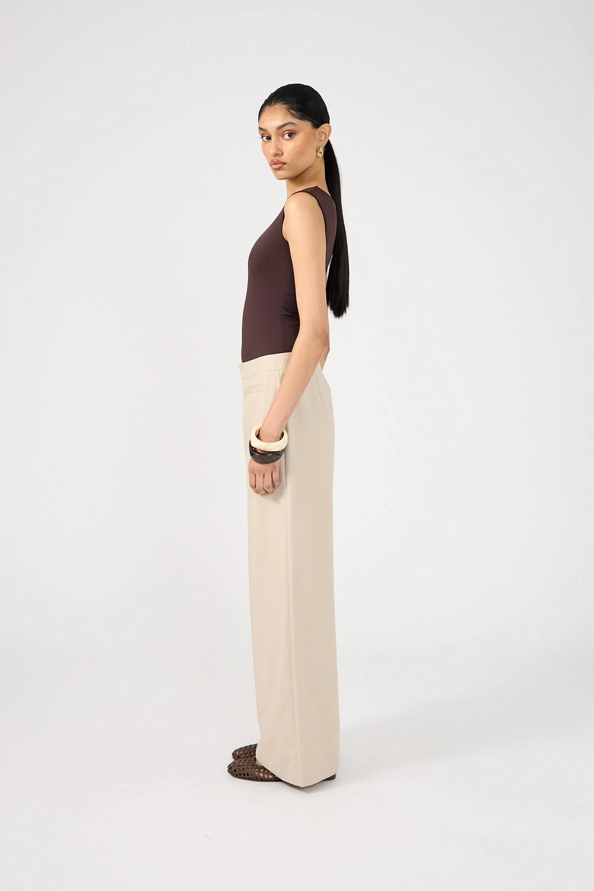Perfect Stranger Odessa Mid Rise Pant Beige - Image 6