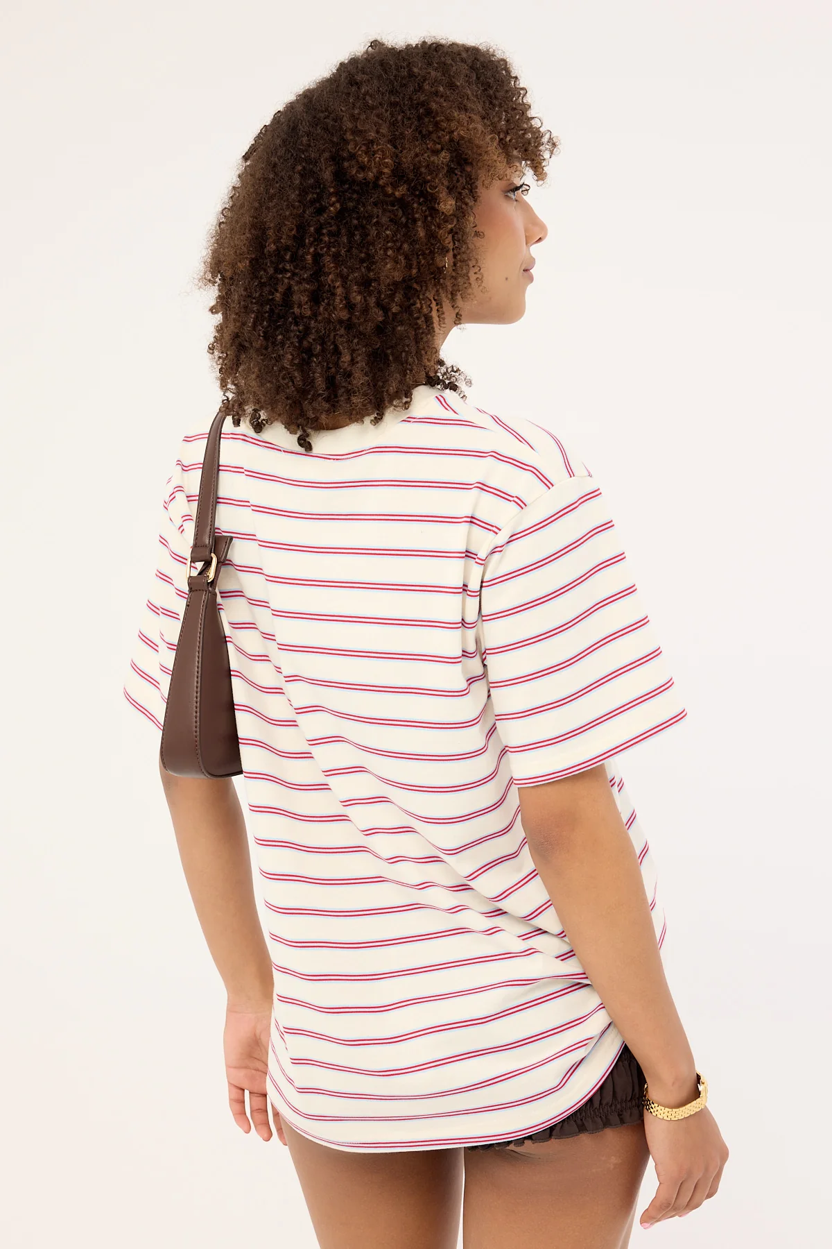 Perfect Stranger Oversized Stripe Tee Blue Stripe - Image 6