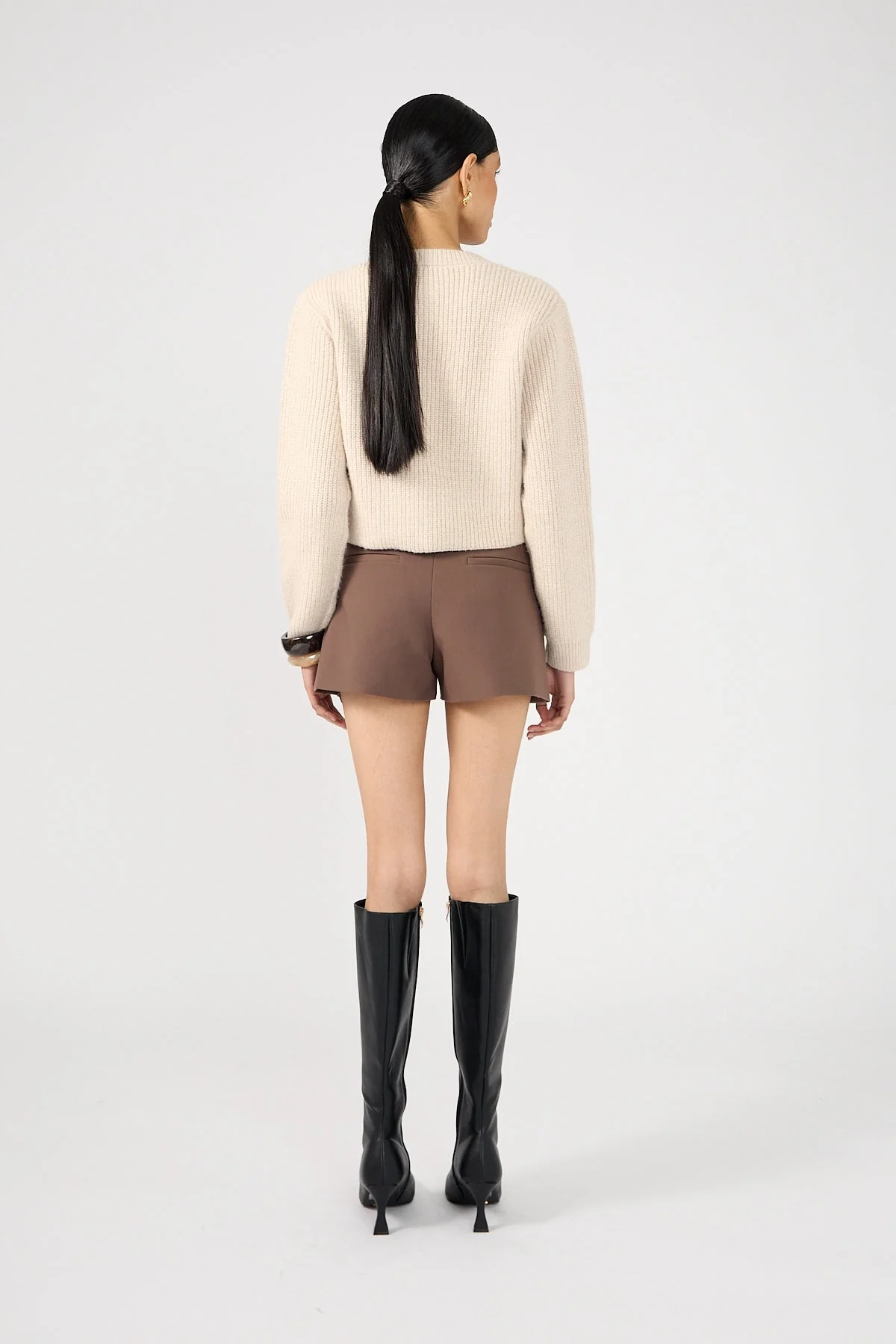 Perfect Stranger Prue Fluffy Cardigan Neutral - Image 5