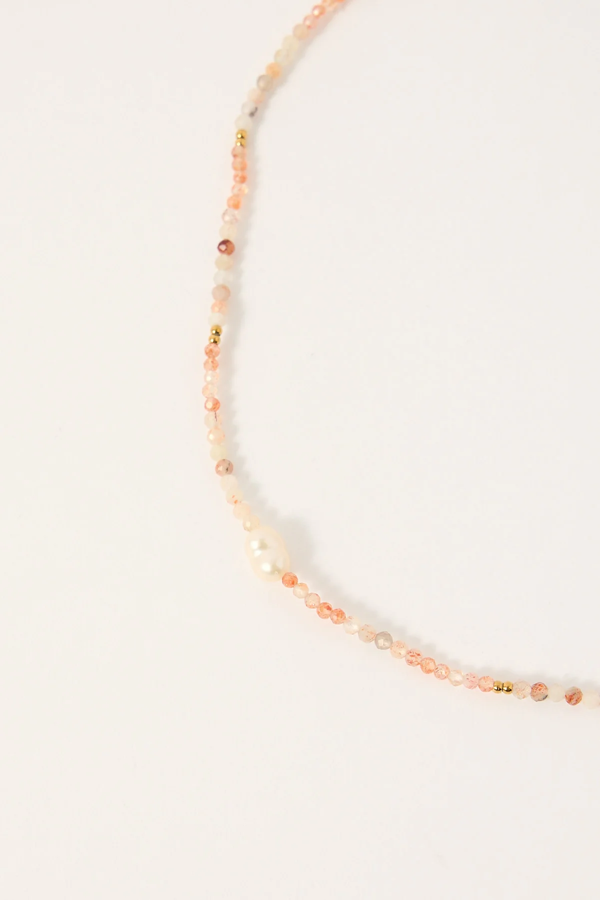 Perfect Stranger Reid Beaded Pearl Necklace Pink/Pearl - Image 2