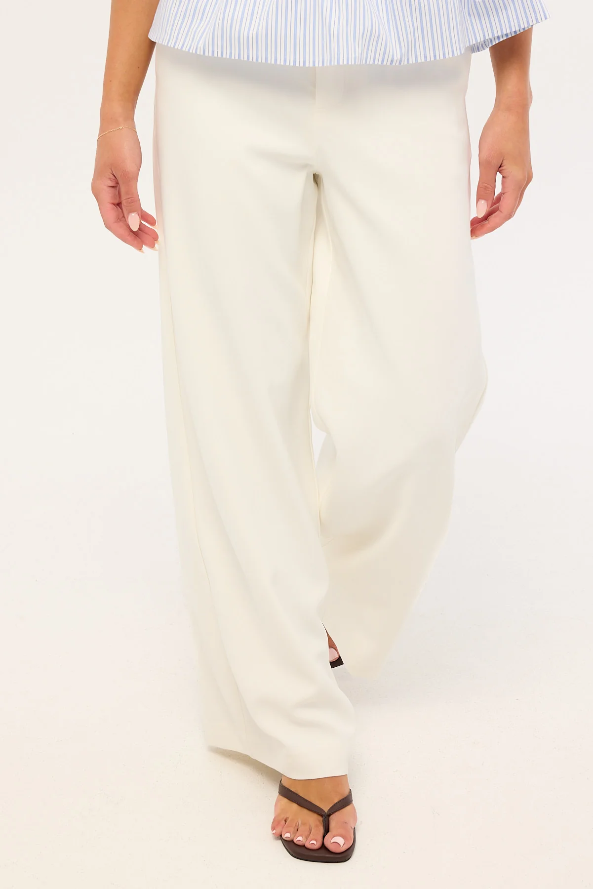 Perfect Stranger Robie High Rise Suiting Pants White - Image 2