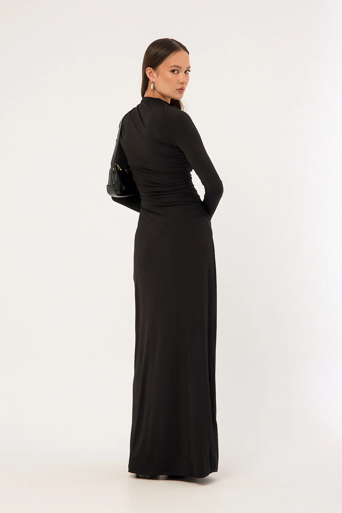 Perfect Stranger Rosie Long Sleeve Maxi Dress Black - Image 5