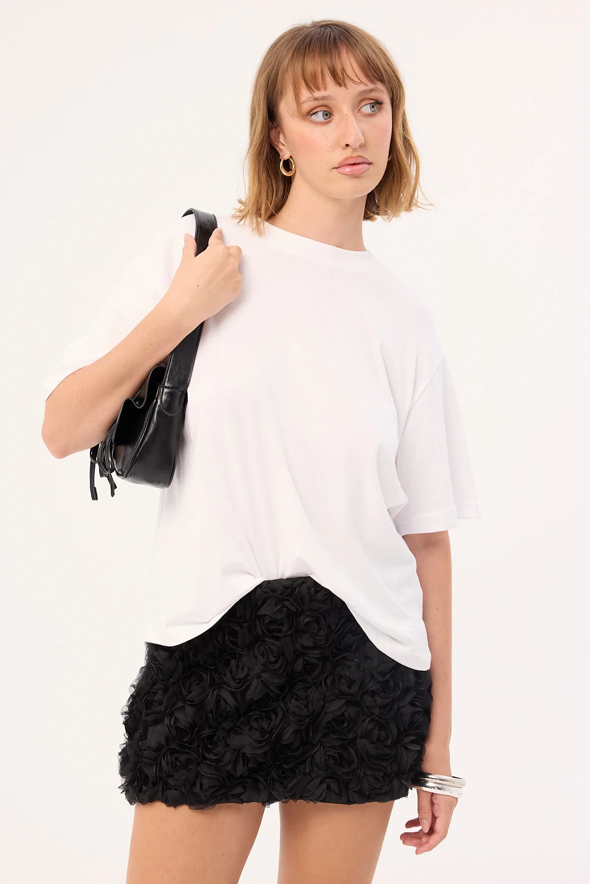 Perfect Stranger Rosie Rose Mini Skirt Black - Image 2