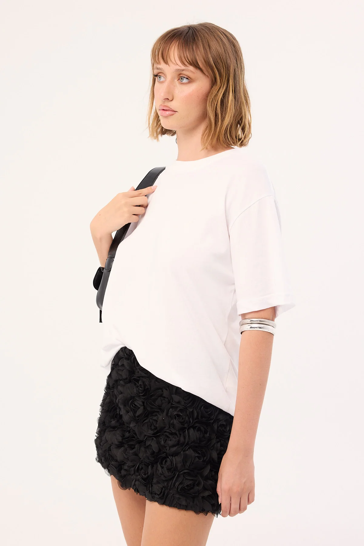 Perfect Stranger Rosie Rose Mini Skirt Black - Image 4